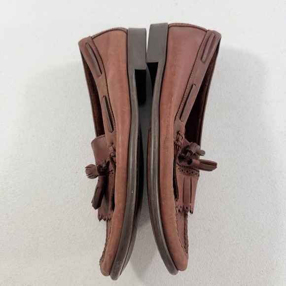 Vintage GH Bass Tassel‎ Loafers Mens 10.5 D Chestnut Brown Kiltie Bombay Leather main image 6
